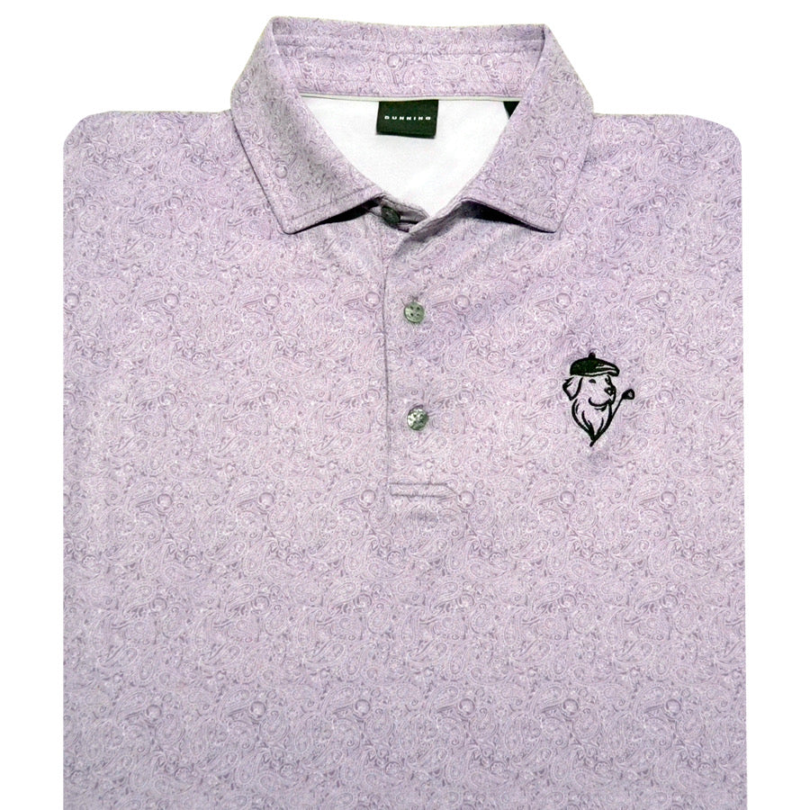 PGC x Dunning - Avery Performance Polo in Vintage Purple