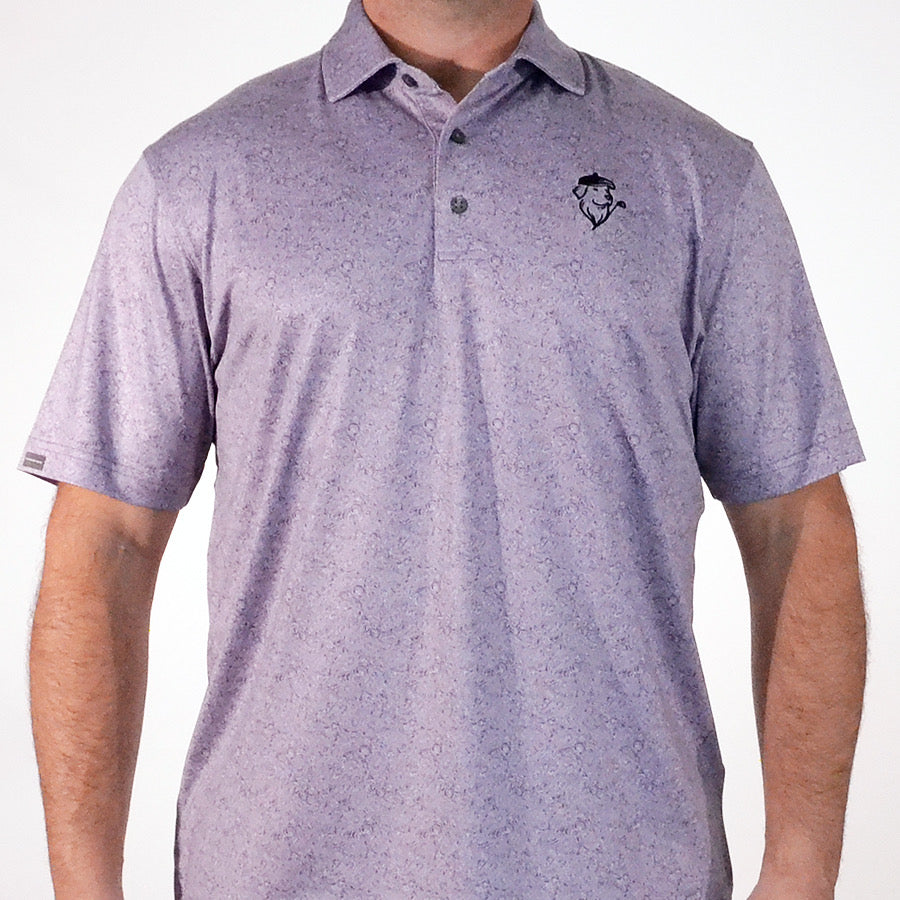 PGC x Dunning - Avery Performance Polo in Vintage Purple